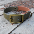 Load image into Gallery viewer, Tan & Olive BioThane® Collar