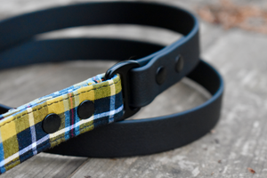 Cornish Tartan - Black Biothane® Lead
