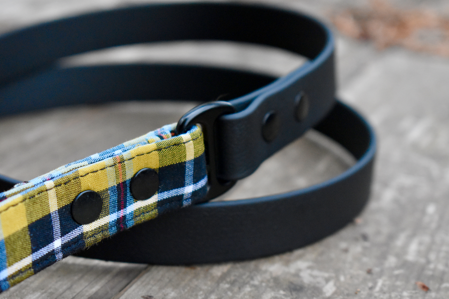 Cornish Tartan - Black Biothane® Lead
