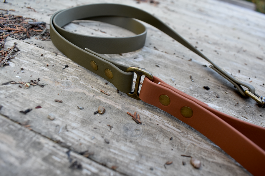 Tan & Olive BioThane® Lead