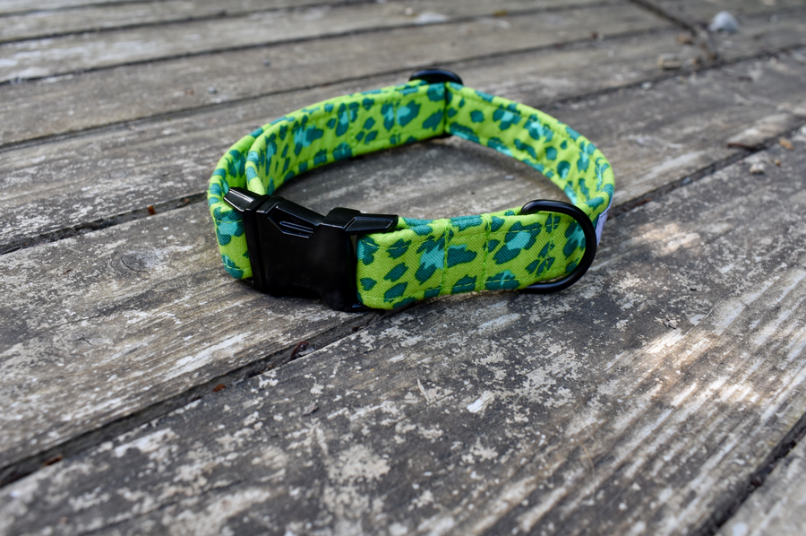Lime Leopard Collar